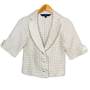 Mossimo Cream & Light Tan Women’s Blazer Jacket